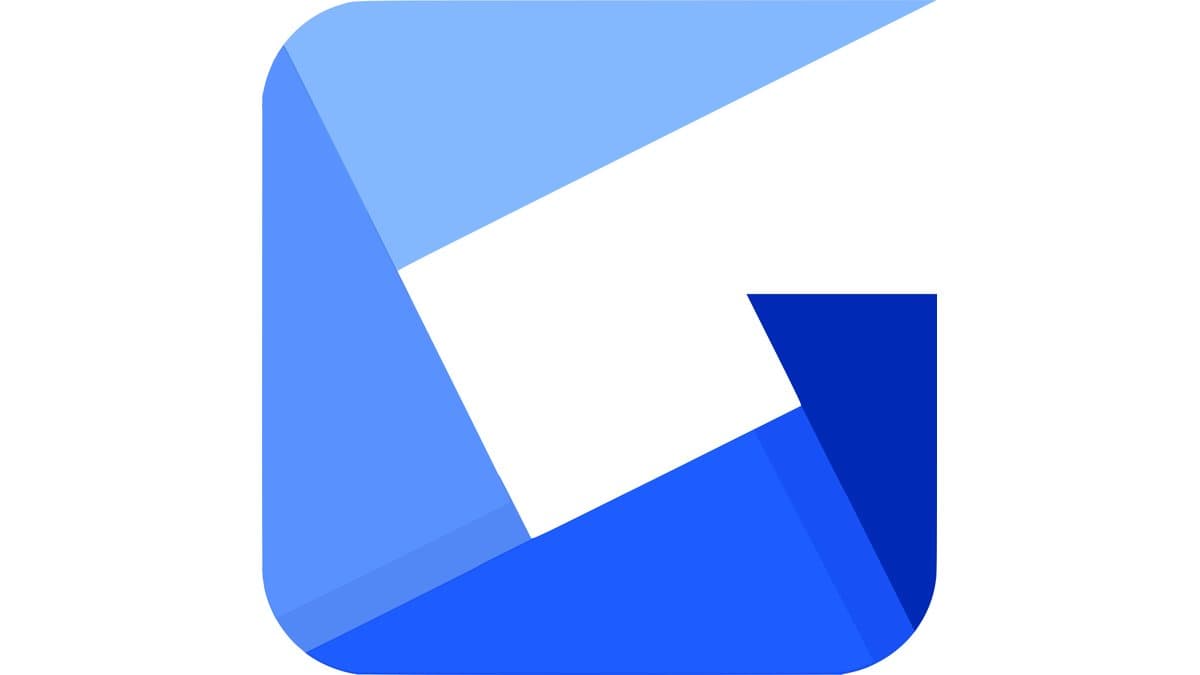 The Gyazo app mark, a white letter G formed by folded blue shapes on a rounded square tile.